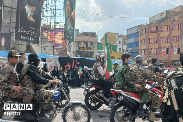 رزمایش «تجمع اقتدار عظیم جانفدا برای ایرانِ امام رضایی» در میدان امام خامنه‌ای
