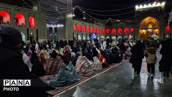  احیای شب بیست‌وسوم با حضور گسترده زائران
