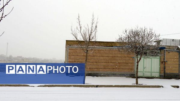 برف زمستانی در شهرستان بن 