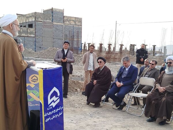 آیین افتتاحیه برق و گودبرداری نهضت ملی مسکن سایت دانشگاه بلوار پیام نور شهرستان کاشمر 