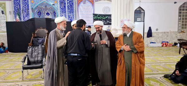 برگزاری مراسم اعتکاف پدر پسری در مسجد جامع آشخانه