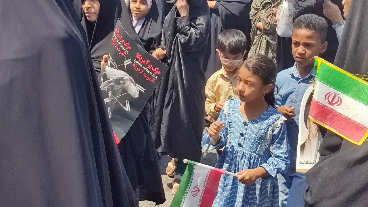 خروش آحاد مردم شهرستان میناب در حمایت از مظلوم فلسطین