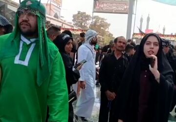گزارش خبرنگار پانا از حرکت بزرگترین دسته عزاداری در قم