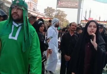گزارش خبرنگار پانا از حرکت بزرگترین دسته عزاداری در قم