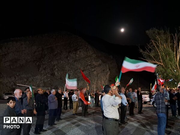 حضور پرشور مردم بخش آسارا در صد و پنجاه و یکمین شب تجمعات مردمی 