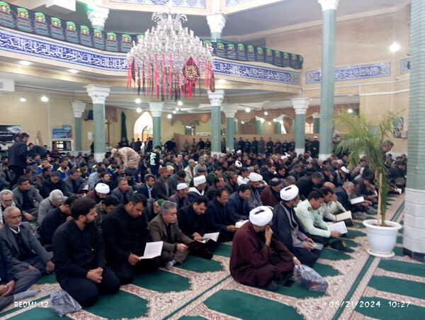 مراسم گرامیداشت شهید جمهور و شهدای سانحه بالگرد در شهرستان باخرز 