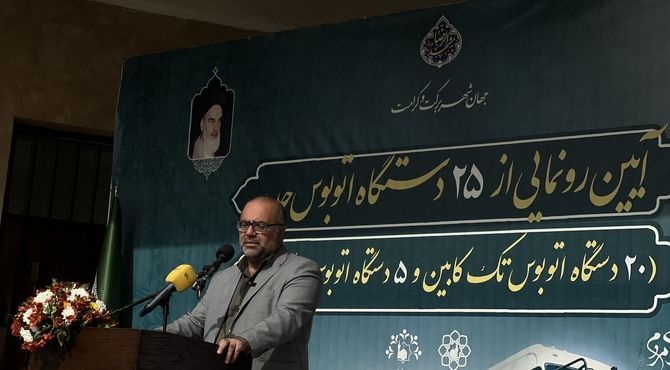 ۲۵ اتوبوس جدید وارد ناوگان ۱۷۰۰ دستگاهی مشهد شد