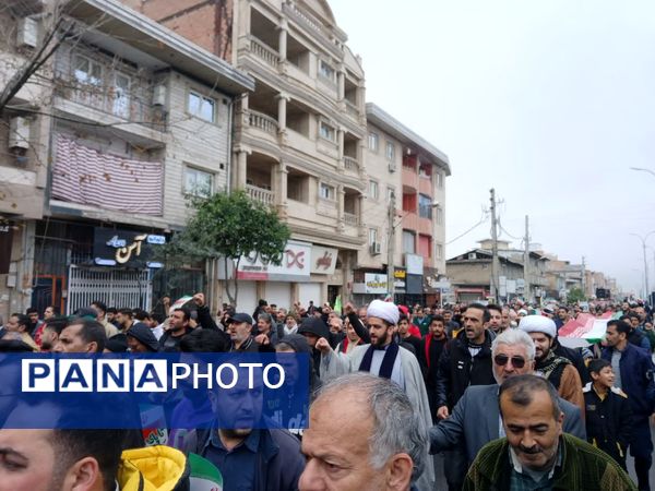 خروش حماسی مردم کردکوی در آیینه‌ شکوه ۲۲ بهمن