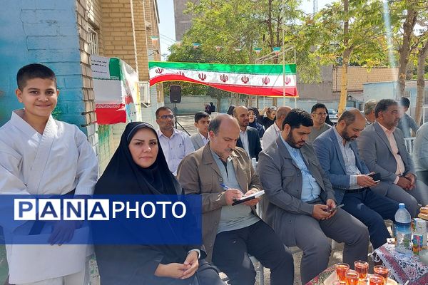 افتتاح زمین چمن مدرسه امام رضا(ع) پردیس