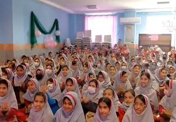 جشن ولادت حضرت زهرا(س) در دبستان دخترانه کامران