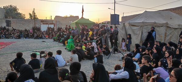 مراسم تعزیه خوانی حسینی در روستای حسین آباد شهرستان شیروان
