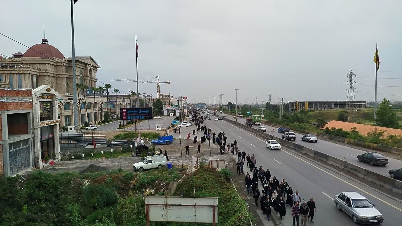 پیاده‌روی اربعین حسینی در آمل 