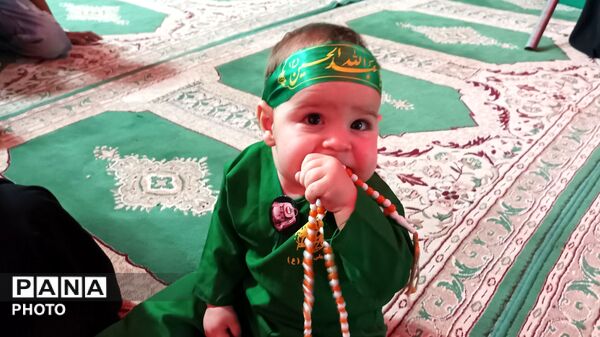 مراسم شیرخوارگان حسینی در مهدیه معلا شهر میلاجرد