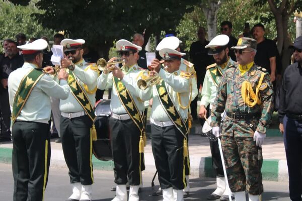 تشییع پیکر شهید محمد نعمتی سعیدآبادی در شهرستان بهارستان