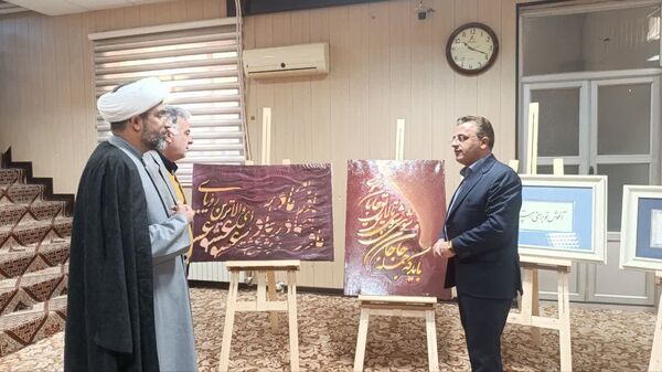 افتتاح نمایشگاه هنری دانش‌آموزی در دبستان دوره دوم سلیمانی