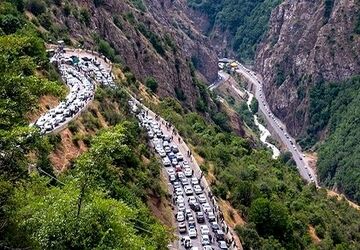 محدودیت ورود خودروها از آزادراه تهران–شمال به مقصد چالوس از ظهر امروز