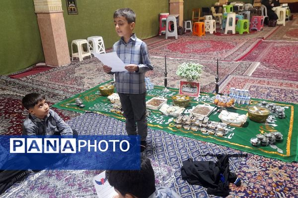  مراسم عزاداری ایام فاطمیه و یادواره شهدا در دبستان پسرانه آیت‌الله خامنه‌ای