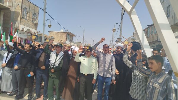 تجمع مردم قلعه‌گنج در محکومیت اسرائیل و ترور شهید سیدحسن نصرالله