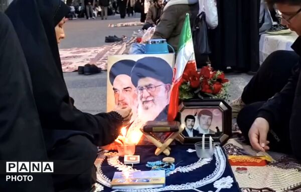 اجتماع عظیم مردمی در لحظات تحویل سال در شهرستان تربت جام
