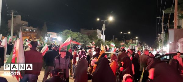  شکوه و اقتدار رژه خودرویی در حسینیه فضل 