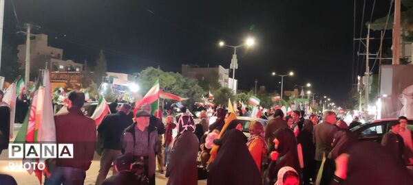  شکوه و اقتدار رژه خودرویی در حسینیه فضل 