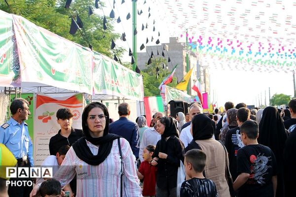 حضور پرشور مردم قرچک در مهمونی یک کیلومتری غدیر