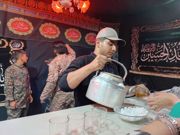 برپایی موکب پذیرایی در ایام محرم در شهرستان کاشمر