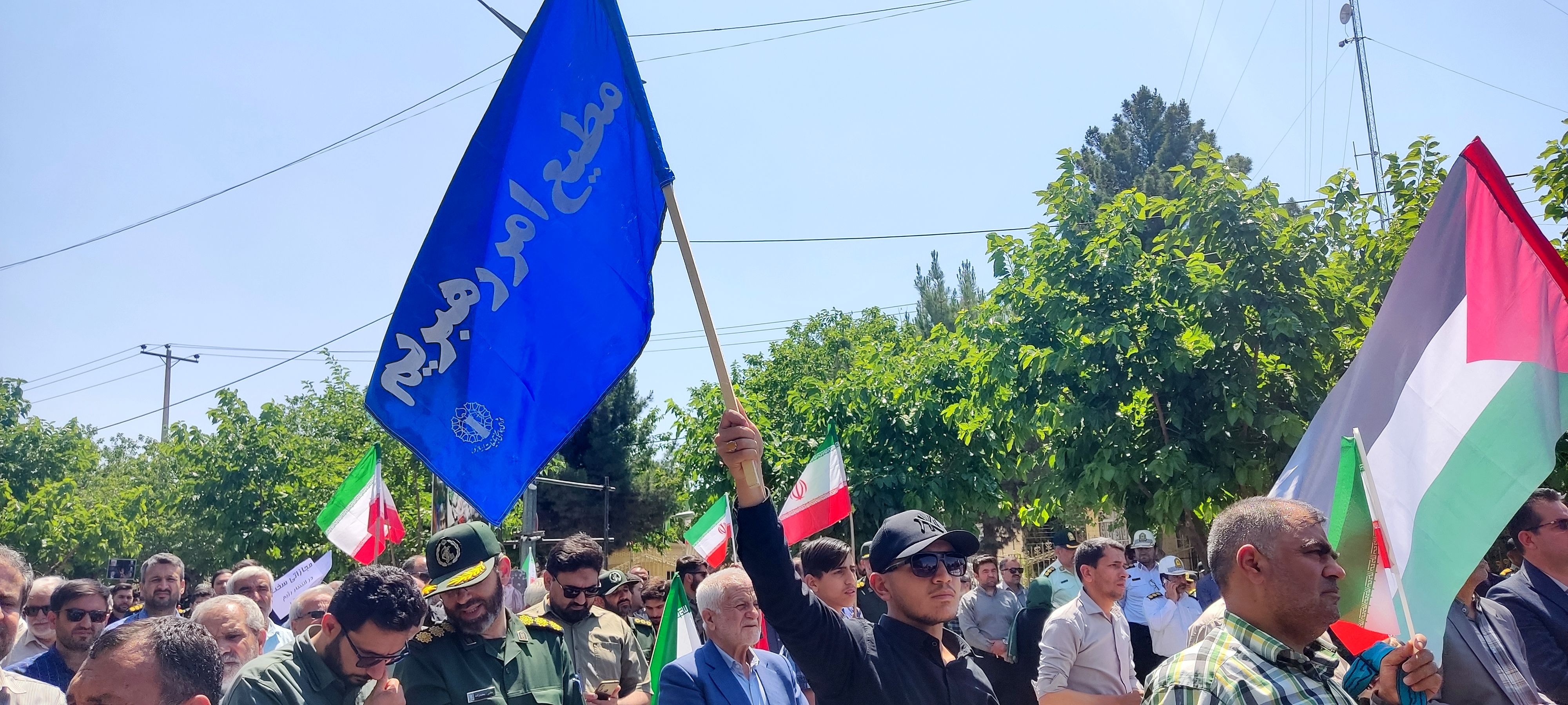 خروش مردم بجنورد علیه جنایات رژیم صهیونسیتی 