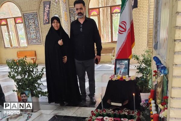 سالگرد شهید عرشیان افشارمند در قاب دوربین خبرنگار پانا