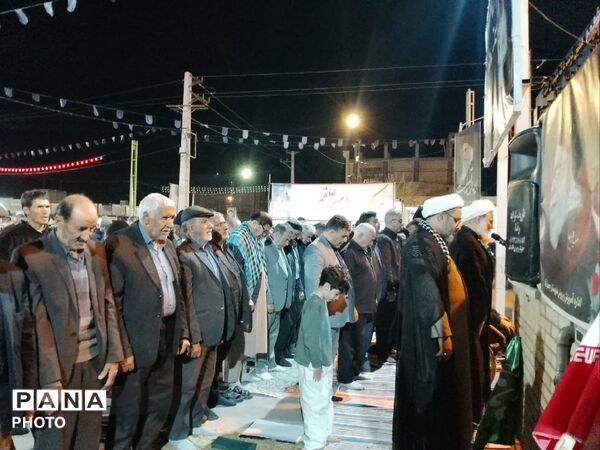 مراسم چله استغاثه و خونخواهی شهدای جنگ رمضان در شهر جعفریه