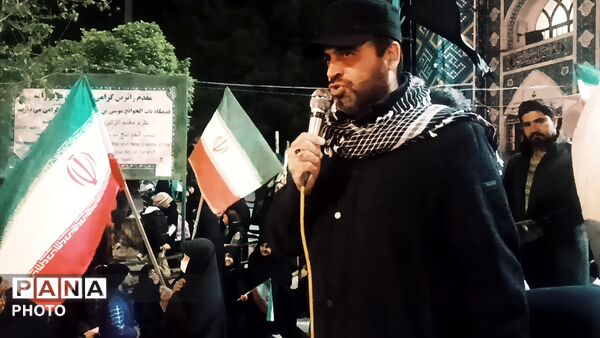 چهل و پنجمین شب از تجمعات مردمی در بی بی شطیطه شهرستان نیشابور 