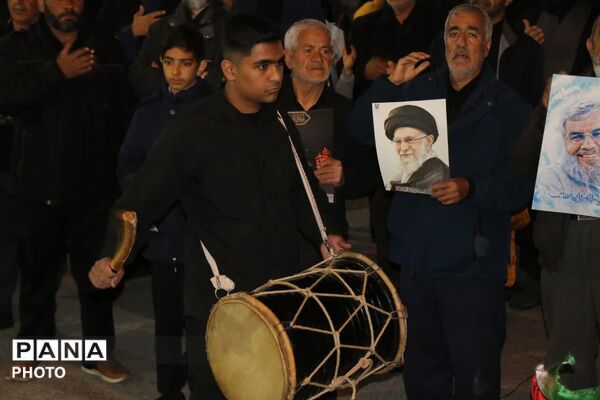 اجتماع مردمی در گلباف در محکوم کردن جنایات آمریکایی ـ صهیونی