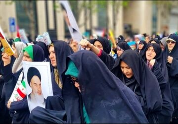 مراسم راهپیمایی روز قدس در بهارستان‌دو