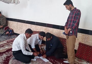 حضور مردم کوهنانی در پای صندوق‌های اخذ رأی 