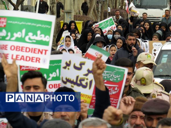 حضور پرشور مردم غلامان در راهپیمایی ۲۲ بهمن