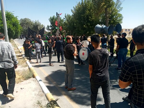 اجتماع حسینیان وعزاداری هیات مساجد و روستاهای اطراف در چناران