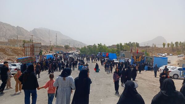 مراسم عاشورای حسینی در گلزار شهدای شهرستان لنده