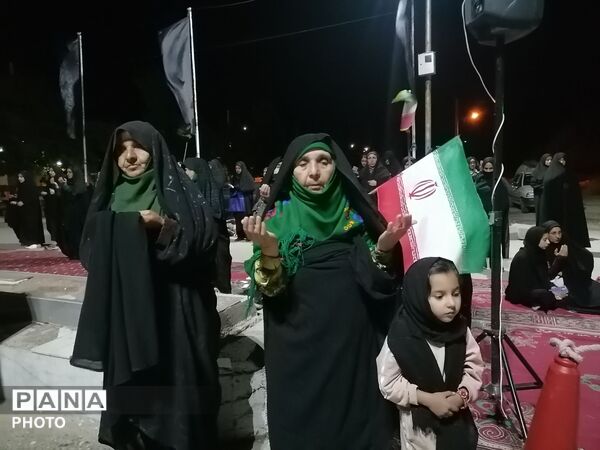 حضور خودجوش  مردم شهر بار در سومین شب ماه محرم  در حسینیه شهدای شهر بار 