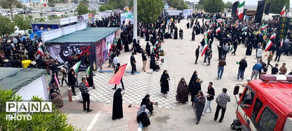 بندرعباس در سوگ اربعین رهبر شهید؛ تجدید پیمان با آرمان‌های امام خامنه‌ای