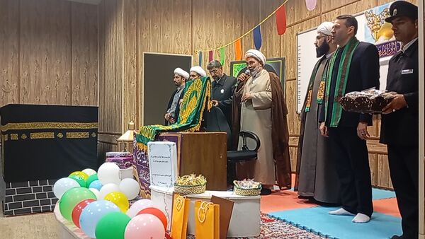 جشن روز دختر و حضور خادمان حرم امام رضا (ع) در فاروج