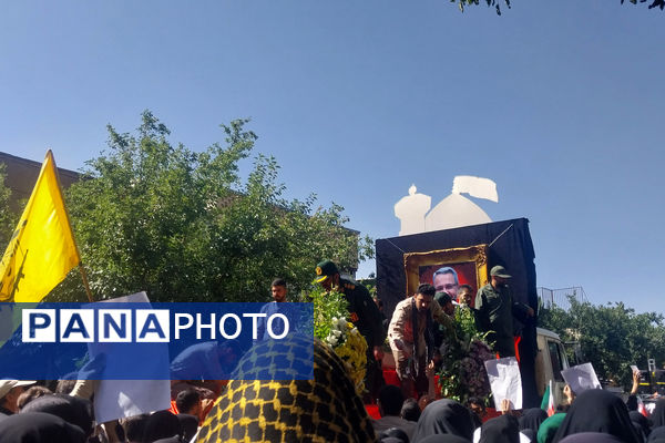 شیراز میزبان پیکر مطهر یکی از سرداران بزرگ انقلاب