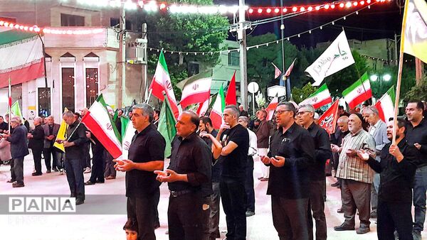 مراسم عزاداری شب های دهه اول محرم در شهرستان درگزین با حضور عزاداران شهر شاهنجرین