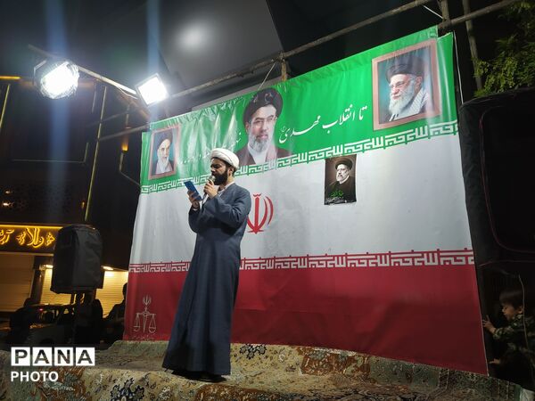 گذری در تجمع مردم محله خیابان شهید مدرس مشهد