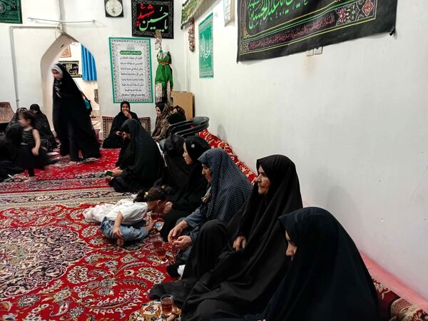 مراسم سوگواری شب اربعین در خلیل آباد