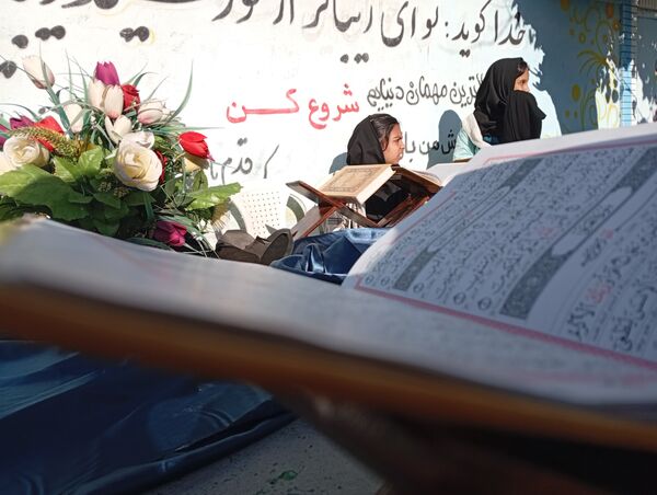 مراسم شهادت حضرت زهرا(س) در مدرسه سمیه کاشمر