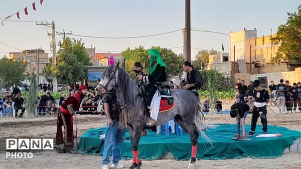 آیین باشکوه تعزیه حسینی در روستای عمان شهرستان درگزین