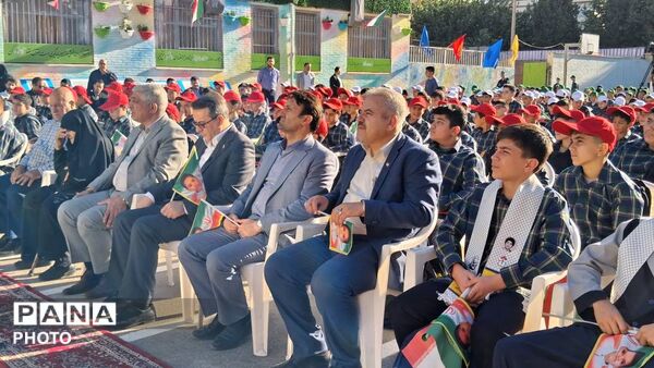 آغاز سال تحصیلی با حضور سخنگوی آموزش و پرورش در مدرسه شهید حسین گلزاری