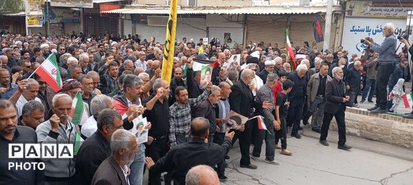  کودکان و دانش‌آموزان لارستانی در راهپیمایی روز قدس
