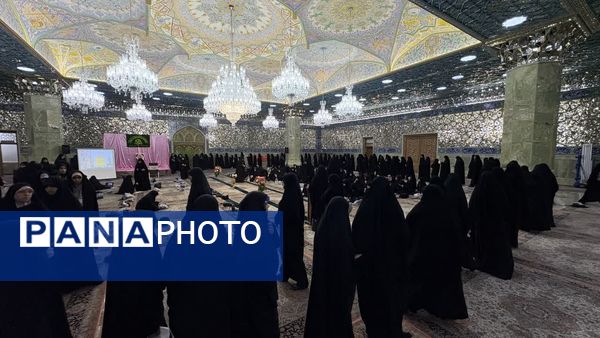 آیین غبارروبی حرم حضرت معصومه(س) با حضور بانوان طلبه