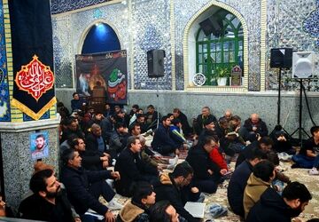 مراسم عزاداری سومین شب قدر در بقعه متبرکه بی بی شطیطه نیشابور